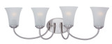 Bathroom Fixtures Four Lights by Maxim ( 16 | 10054FTSN Logan ) 