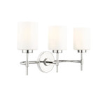 Bathroom Fixtures Three Lights by Millennium ( 59 | 19603-PN Keylee ) 