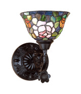 Sconces Single Glass by Meyda Tiffany ( 57 | 27232 Tiffany Rosebush ) 