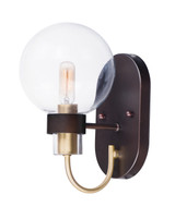 Sconces Single Glass by Maxim ( 16 | 30511CLBZSBR Bauhaus ) 
