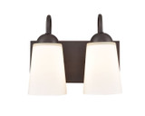 Bathroom Fixtures Two Lights by Millennium ( 59 | 9812-RBZ Ivey Lake ) 