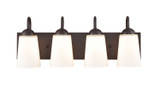 Bathroom Fixtures Four Lights by Millennium ( 59 | 9814-RBZ Ivey Lake ) 