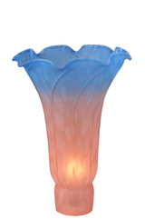 Shades Misc. Glass by Meyda Tiffany ( 57 | 10692 Pink/Blue Pond Lily ) 
