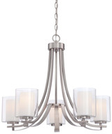 Mid. Chandeliers Glass Up by Minka-Lavery ( 7 | 4105-84 Parsons Studio ) 