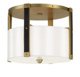Flush Mounts Drum Shade by Minka-Lavery ( 7 | 2784-695 Chelsea ) 