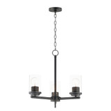 Mini Chandeliers Glass Shade by Maxim ( 16 | 10203CLBK Corona ) 