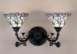 Sconces Double Glass by Meyda Tiffany ( 57 | 27391 Daffodil Bell ) 