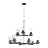 Mid. Chandeliers Glass Up by Maxim ( 16 | 10206CLBK Corona ) 