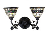 Sconces Double Glass by Meyda Tiffany ( 57 | 27394 Tiffany Roman ) 