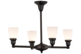Mid. Chandeliers Glass Up by Meyda Tiffany ( 57 | 56476 Revival Oyster Bay ) 