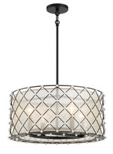 Pendants Drum Shade by Minka-Lavery ( 7 | 2864-66A Sheer Elegance ) 