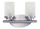 Bathroom Fixtures Two Lights by Maxim ( 16 | 10212FTSN Corona ) 