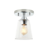 Flush Mounts Glass Down by Maxilite ( 501 | MX 3513-11 Bronson-Clear ) 