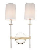 Sconces Double Candle by Maxim ( 16 | 32392OFSBRPN Uptown ) 
