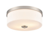 Flush Mounts Drum Shade by Millennium ( 59 | 214102-BN Laphia ) 