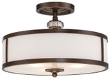 Semi-Flush Mts. Drum Shade by Minka-Lavery ( 7 | 4942-570 Thorndale ) 