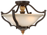 Semi-Flush Mts. Bowl Style by Metropolitan ( 29 | N6450-652 Chateau Nobles ) 