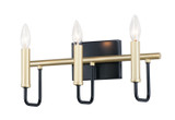 Bathroom Fixtures Three Lights by Maxim ( 16 | 10253BKGLD Sullivan ) 