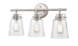 Bathroom Fixtures Three Lights by Millennium ( 59 | 4413-BN Amberose ) 