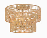 Flush Mounts Drum Shade by Minka-Lavery ( 7 | 5043-695 Bungalow Heaven ) 