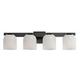 Bathroom Fixtures Four Lights by Maxim ( 16 | 21234MRBK Scoop ) 