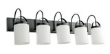Bathroom Fixtures Five+Lights by Maxilite ( 501 | MX 6511-5-07 Barnston ) 