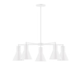 Mid. Chandeliers Glass Down by Montclair Light Works ( 518 | CHC436-44 Flare ) 