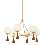 Mid. Chandeliers Glass Up by Mitzi ( 428 | H1039806-AGB Niya ) 