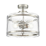 Semi-Flush Mts. Drum Shade by Millennium ( 59 | 47002-PN Bennetti ) 