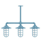 Linear/Island 3 Light Bar by Montclair Light Works ( 518 | MSK052-54-T30-G07 Vaportite ) 