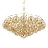 Mid. Chandeliers Glass Down by Mitzi ( 428 | H711809-AGB Mimi ) 