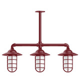 Linear/Island 3 Light Bar by Montclair Light Works ( 518 | MSK052-55-T30-G07 Vaportite ) 