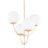 Mid. Chandeliers Glass Up by Mitzi ( 428 | H160804-AGB Carrie ) 