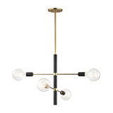 Mid. Chandeliers Glass Down by Mitzi ( 428 | H178804-AGB/BK Astrid ) 