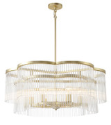 Mid. Chandeliers Glass Down by Minka-Lavery ( 7 | 5456-856 Azura ) 