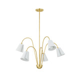 Mid. Chandeliers Metal Shade by Mitzi ( 428 | H852805-GL/TWH Lila ) 