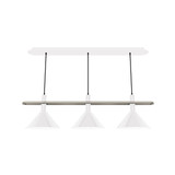 Linear/Island 3 Light Bar by Montclair Light Works ( 518 | CHR422-44-96 Raceway ) 