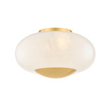 Flush Mounts Glass Down by Mitzi ( 428 | H899501-AGB Lottie ) 