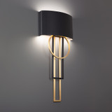 Sconces Drum Shade by Modern Forms ( 281 | WS-80332-BK/AB Sartre ) 