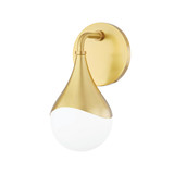 Sconces Single Glass by Mitzi ( 428 | H416301-AGB Ariana ) 