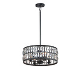 Mini Chandeliers Glass Shade by Maxim ( 16 | 21815BCBK Madeline ) 