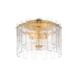 Flush Mounts Drum Shade by Maxim ( 16 | 21832AGGL Warren ) 