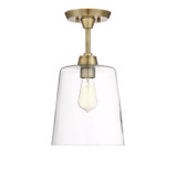 Semi-Flush Mts. Glass Down by Meridian ( 446 | M60010NB Msemi ) 
