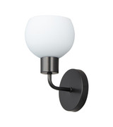 Sconces Single Glass by Maxim ( 16 | 11271SWBK Coraline ) 