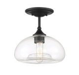 Semi-Flush Mts. Glass Down by Meridian ( 446 | M60017MBK Msemi ) 