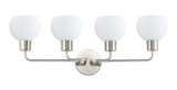 Bathroom Fixtures Four Lights by Maxim ( 16 | 11274SWSN Coraline ) 