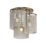 Semi-Flush Mts. Glass Down by Maxim ( 16 | 22463WWDGS Fontaine ) 