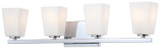 Bathroom Fixtures Four Lights by Minka-Lavery ( 7 | 6544-77 City Square ) 
