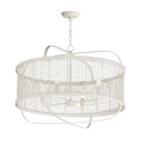 Mid. Chandeliers Drum Shade by Maxim ( 16 | 22475WWT Cestino ) 