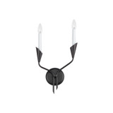 Sconces Double Candle by Maxim ( 16 | 24342BK Calyx ) 